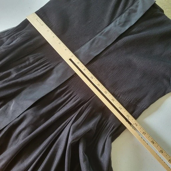 Lindi Tunic Top Black Mixed Media Button Up 3/4 Roll Tab Sleeve Flowy Lagenlook - Picture 7 of 12